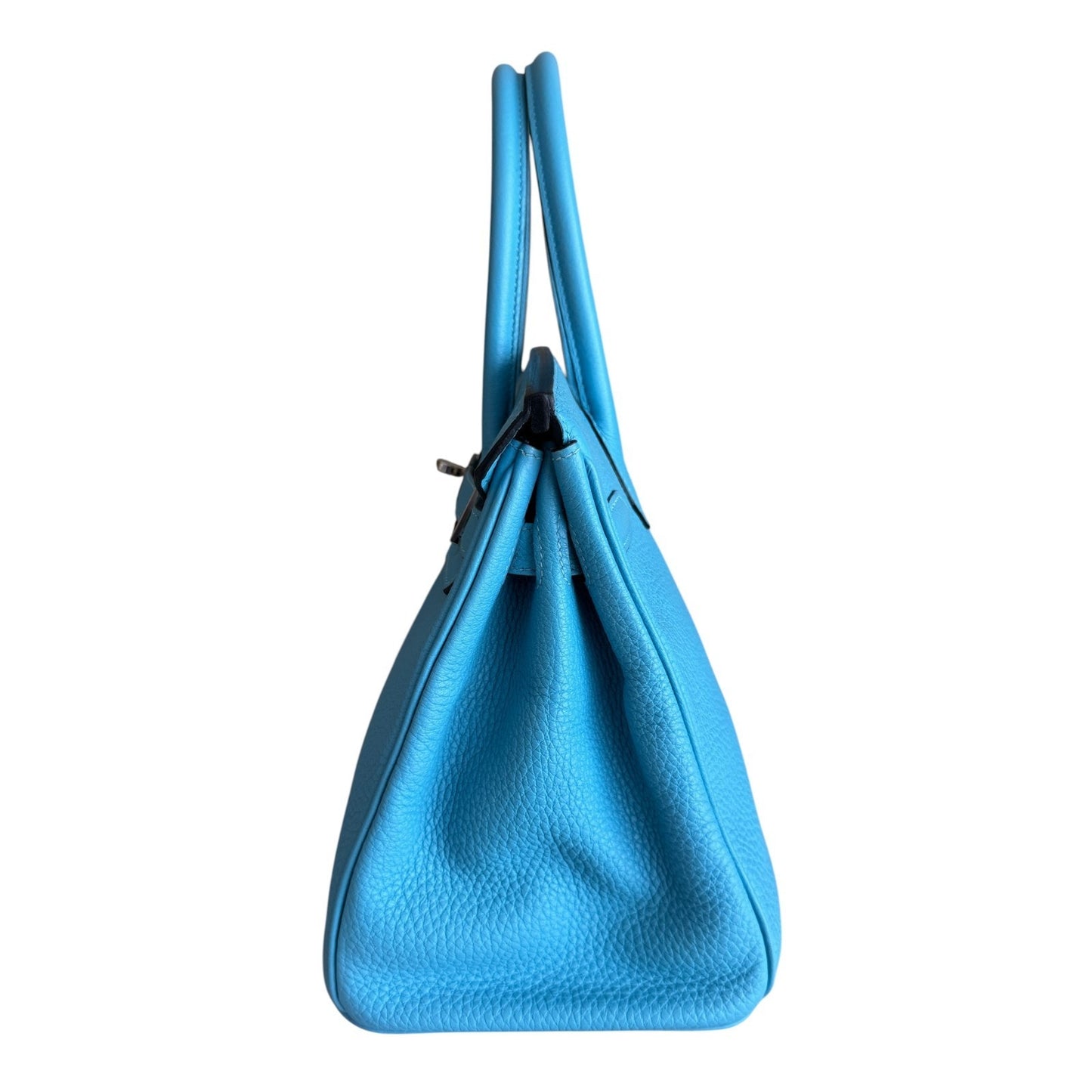 Hermes Birkin 30 Bleu du Nord Blue Togo Leather Palladium Hardware Rare