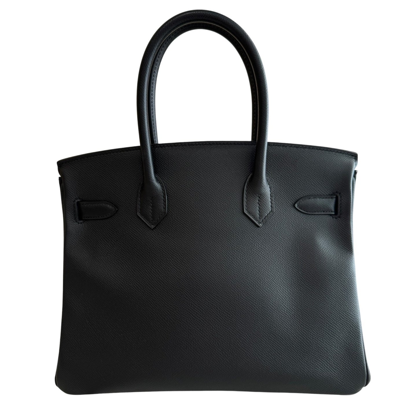 Hermes Birkin 30 Black Noir Epsom Leather Gold Hardware RARE