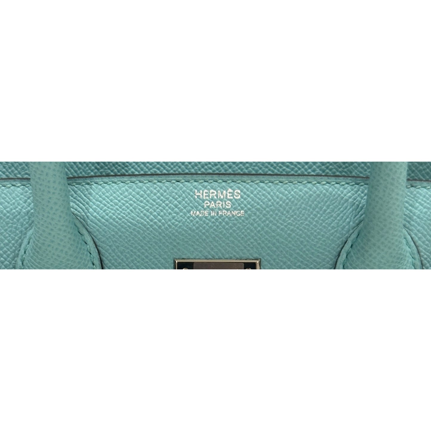 Hermes Birkin 30 Blue Atoll Epsom Leather Palladium Hardware