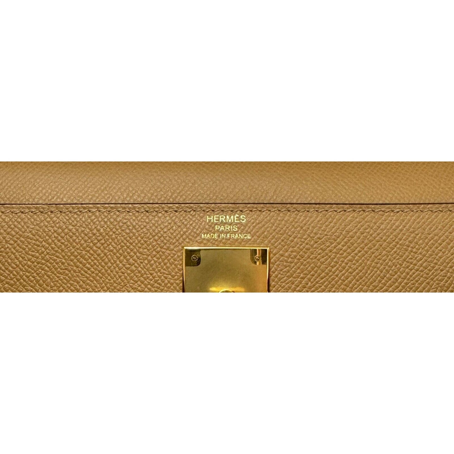 Hermes Kelly 28 Sellier Biscuit Tan Epsom Leather Gold Hardware Bag Handbag 2022