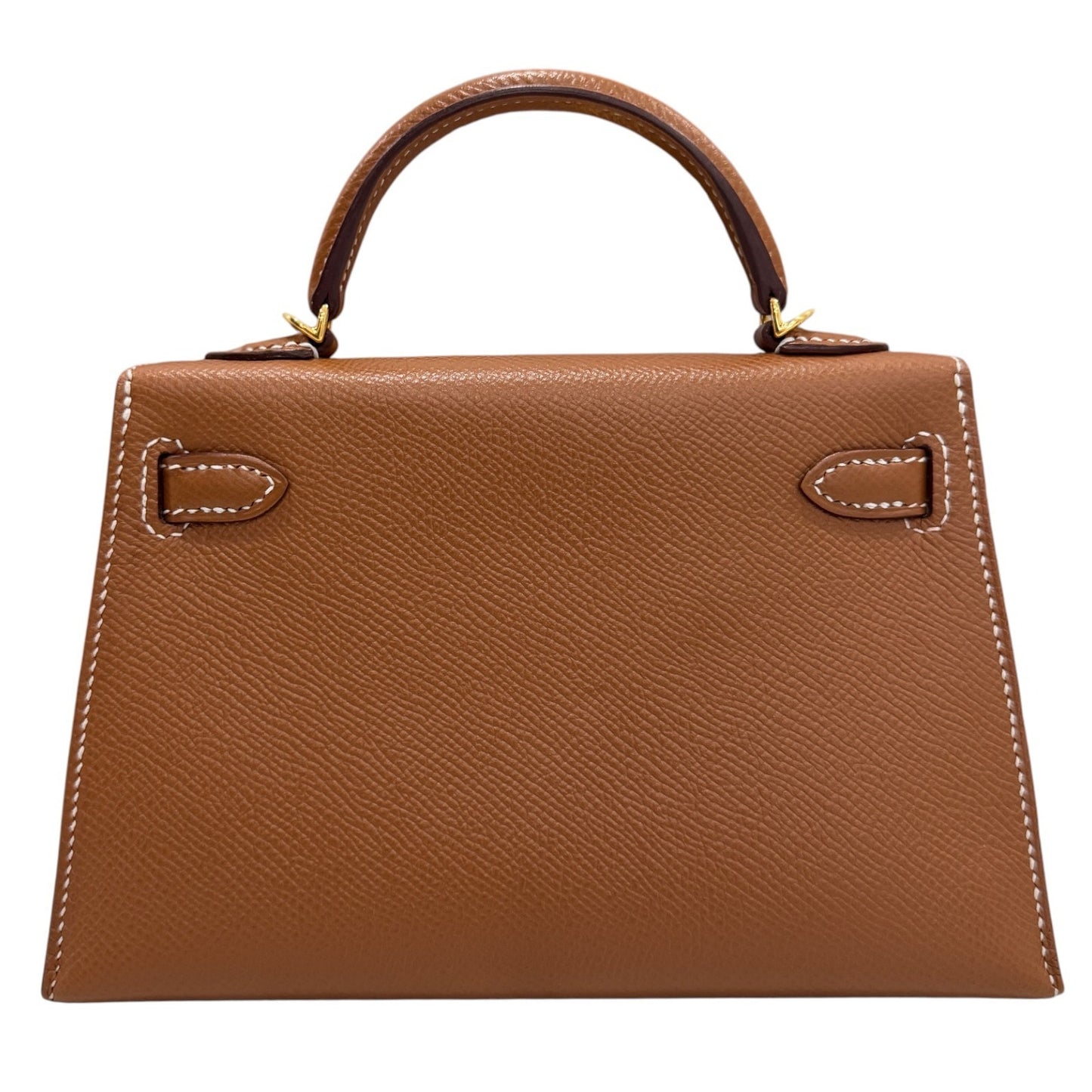 Hermes Kelly Mini 20 Gold Tan Epsom Leather Gold Hardware