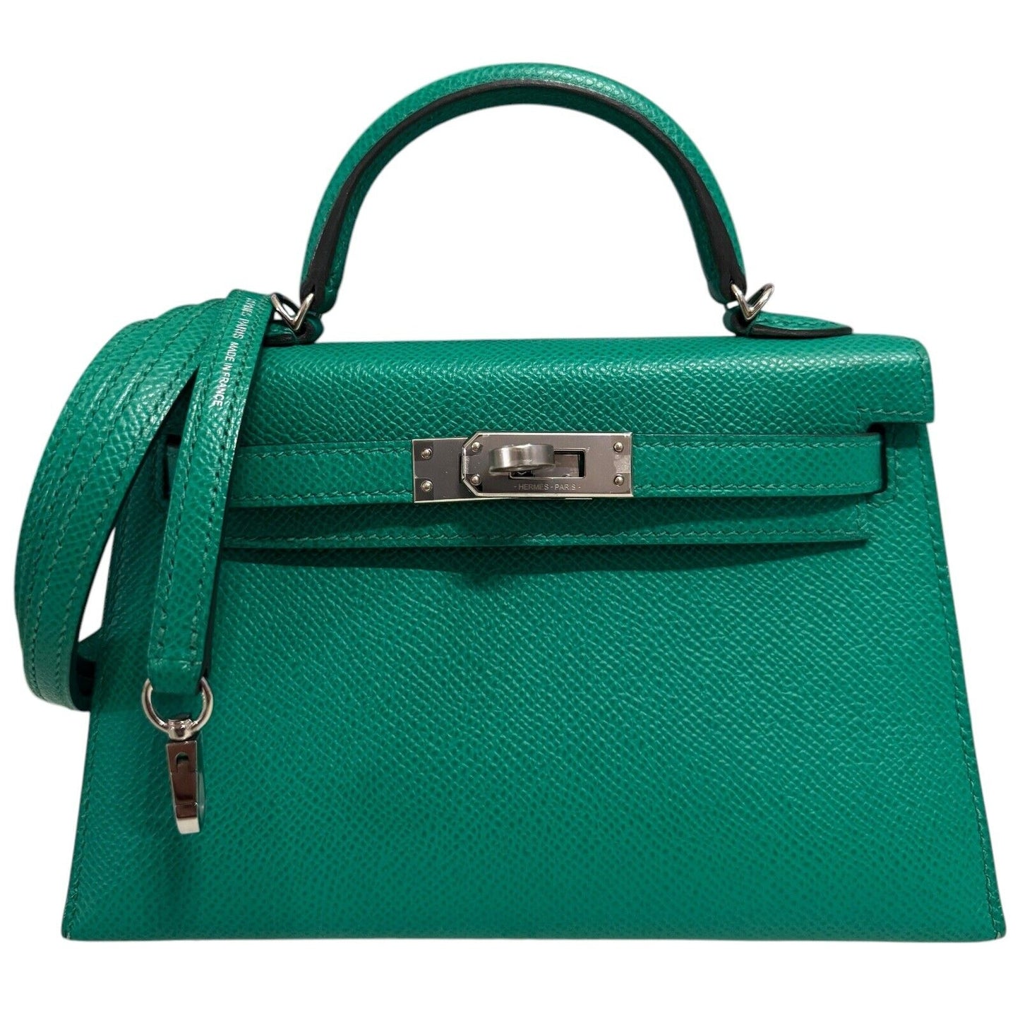 Hermes Kelly Mini 20 Vert Jade Green Epsom Leather Palladium Hardware 2022