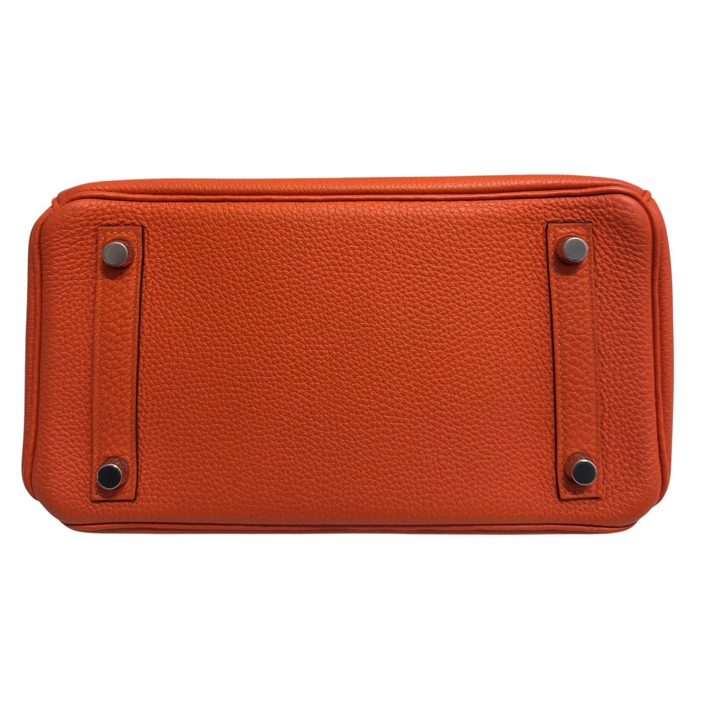 Hermes Birkin 25 Orange Togo Leather Palladium Hardware