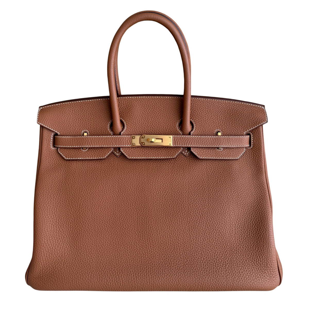 Hermes Birkin 35 Gold Tan Togo Leather Gold Hardware RARE