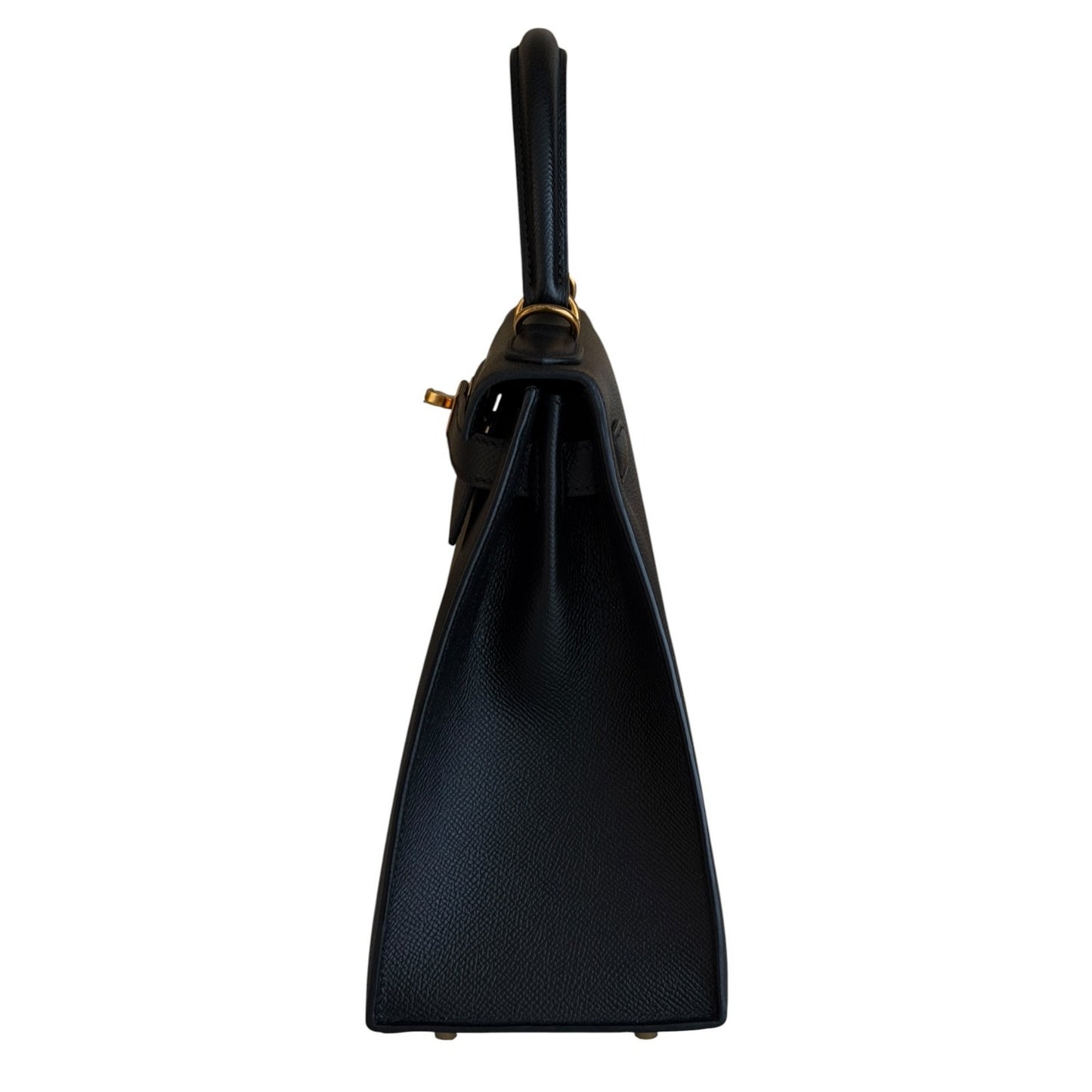 Hermes Kelly 28 Sellier Black Noir Epsom Leather Gold Hardware