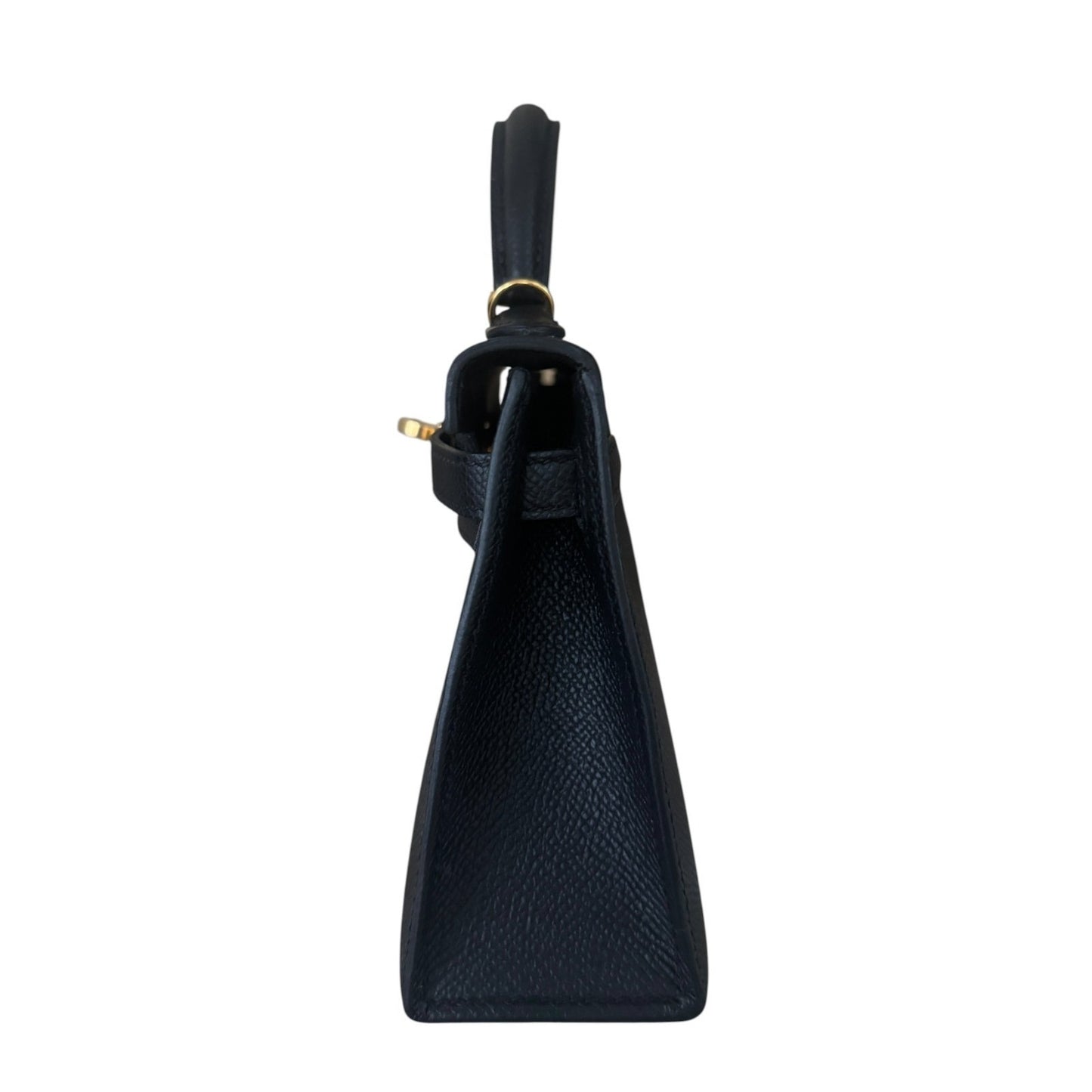 Hermes Kelly Mini 20 Black Noir Epsom Leather Gold Hardware