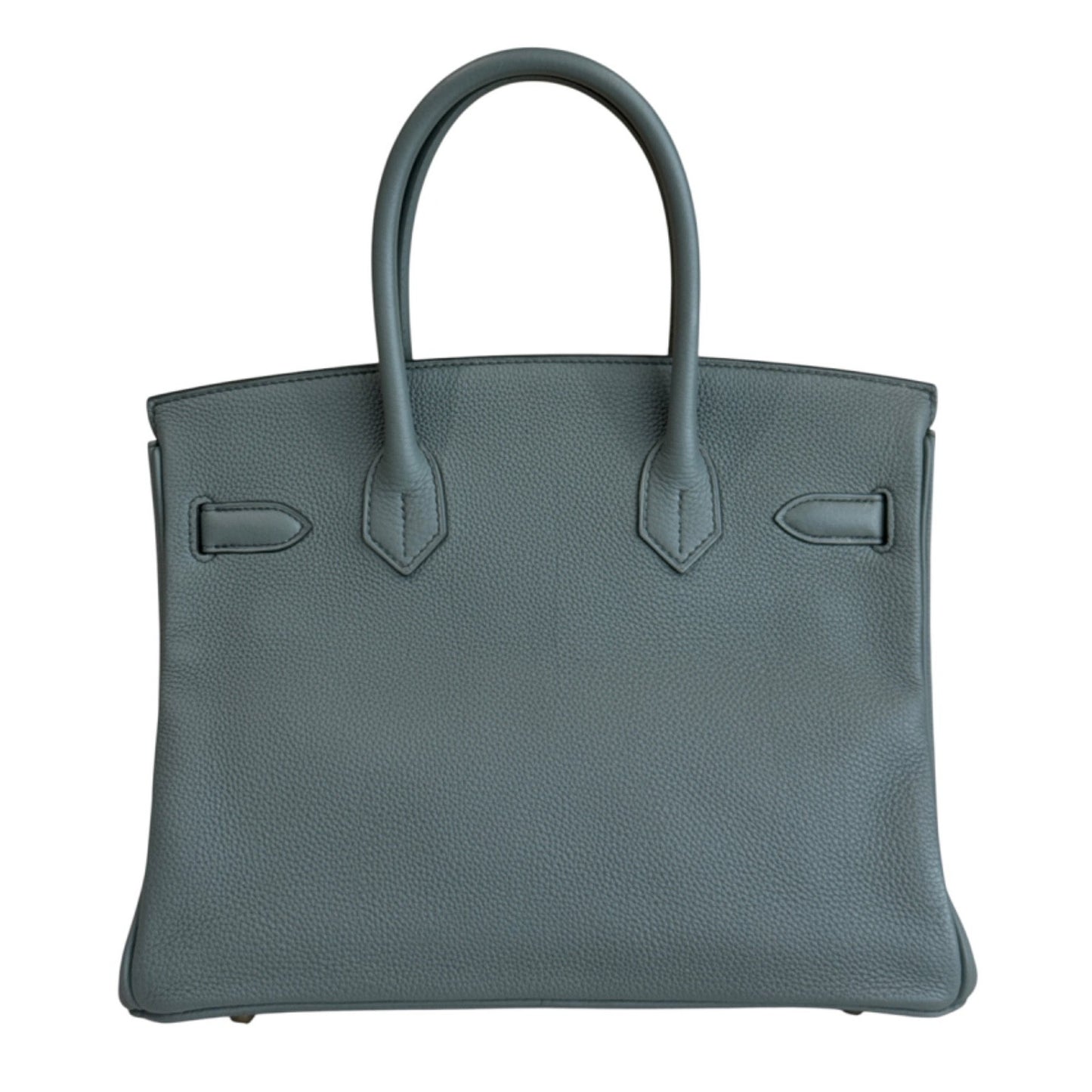 Hermes Birkin 30 Vert Amande Green Gray Togo Leather Gold Hardware