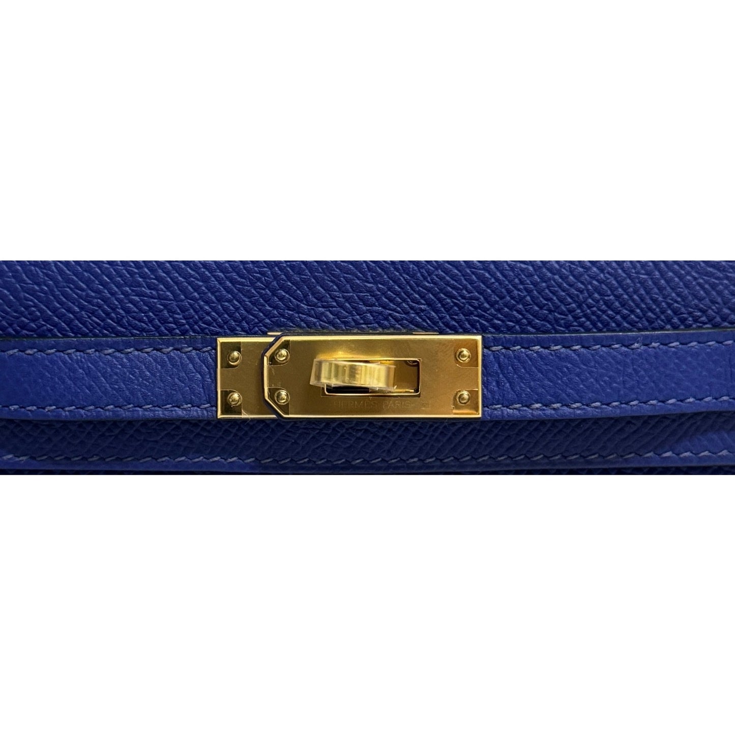Hermes Kelly Mini 20 Blue Electric Epsom Leather Gold Hardware RARE