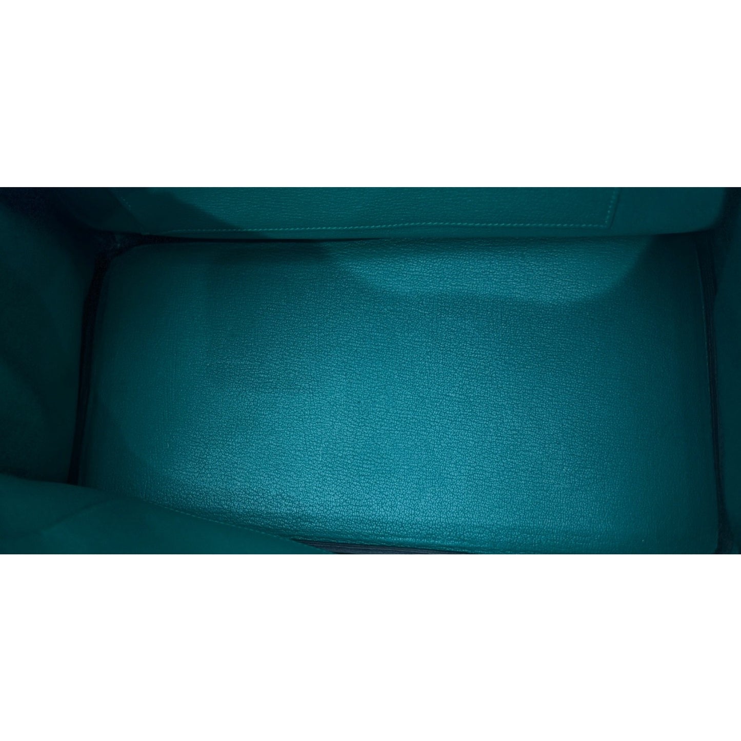 Hermes Birkin 35 Verso Blue Zanzibar Malachite Togo Leather Palladium Hardware