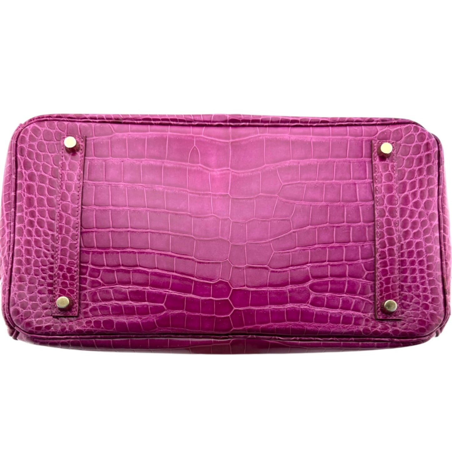 Hermes Birkin 35 Rose Scheherazade Pink Porous Crocodile Gold Hardware