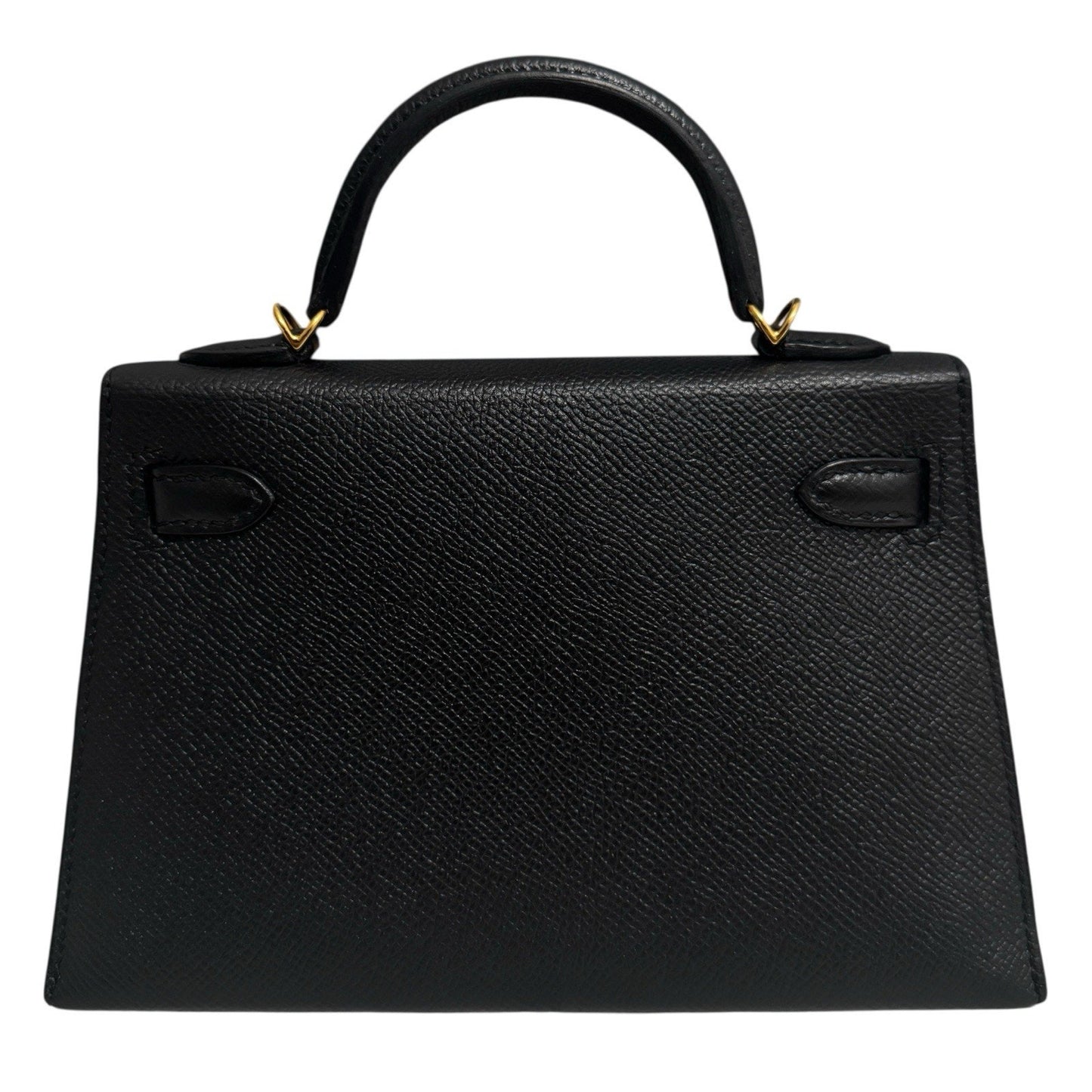 Hermes Kelly Mini 20 Black Noir Epsom Leather Gold Hardware