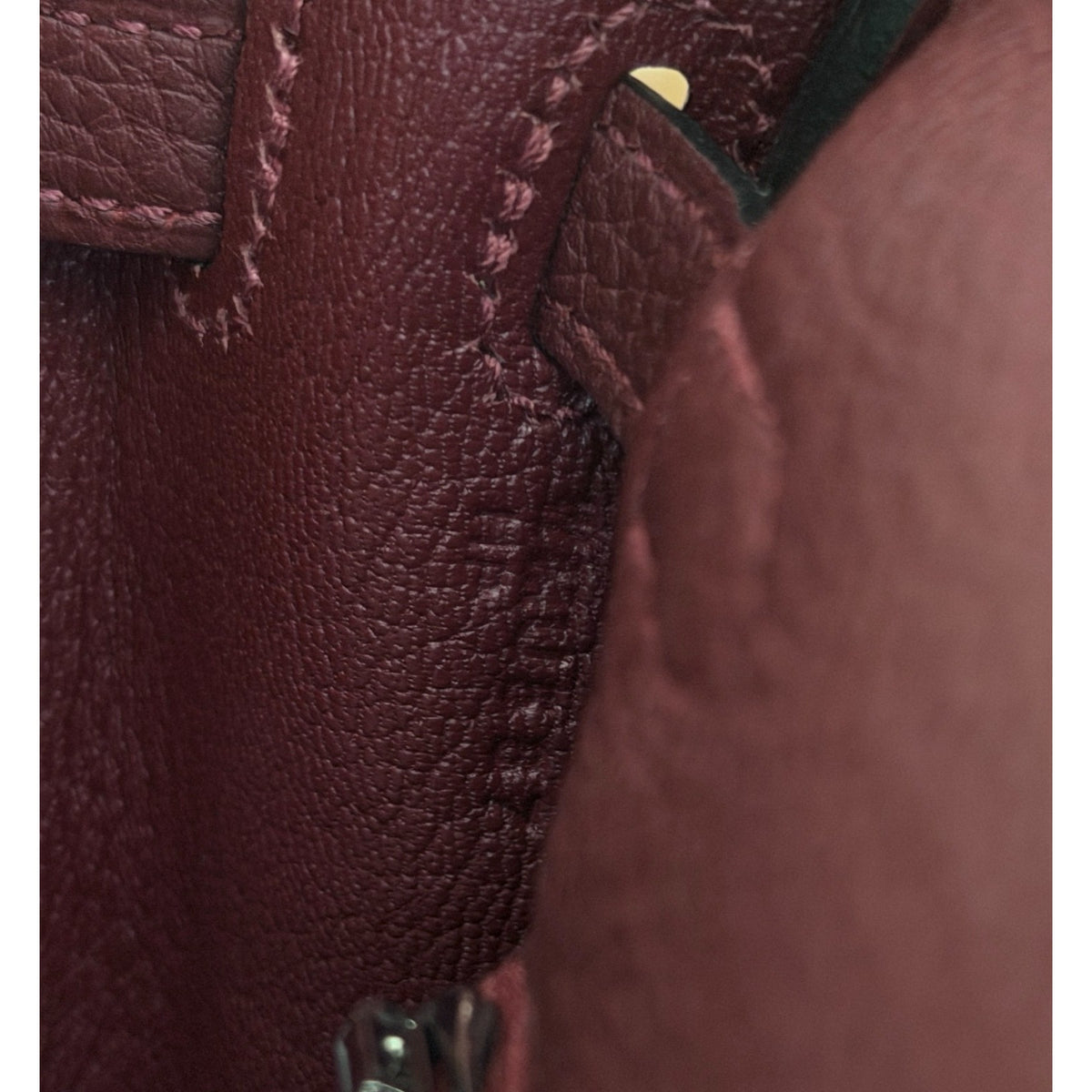 Hermes Kelly 25 Rouge H Red Togo Leather Palladium Hardware RARE
