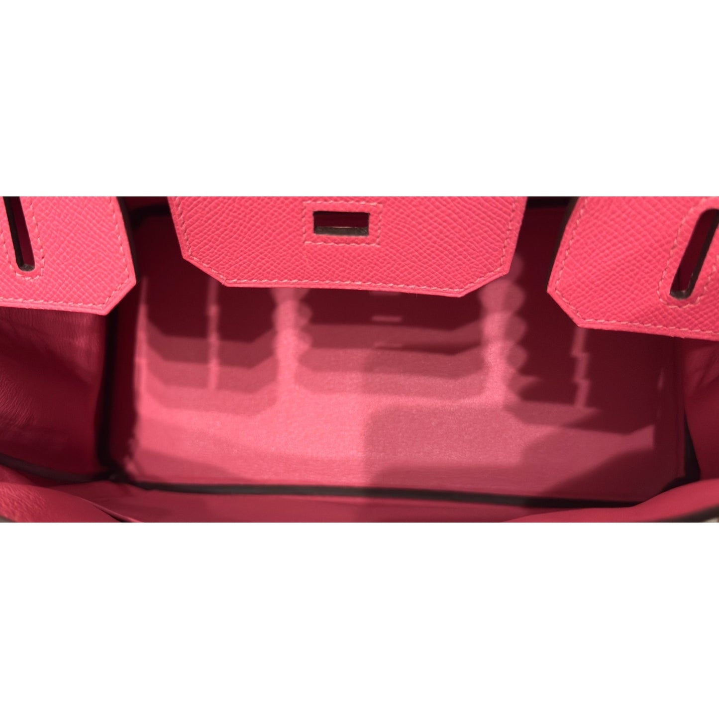 Hermes Birkin 30 Rose Azalee Pink Epsom Leather Palladium Hardware Handbag