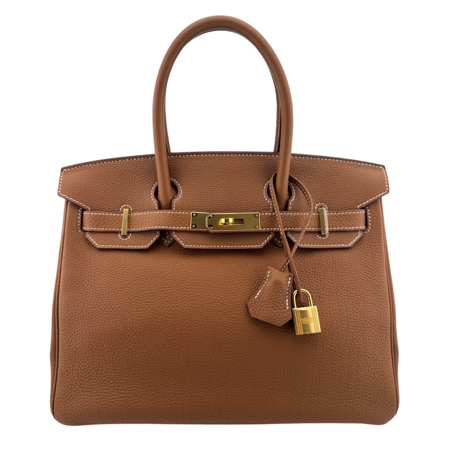 Hermes Birkin 30 Gold Camel Tan Togo Leather Gold Hardware RARE