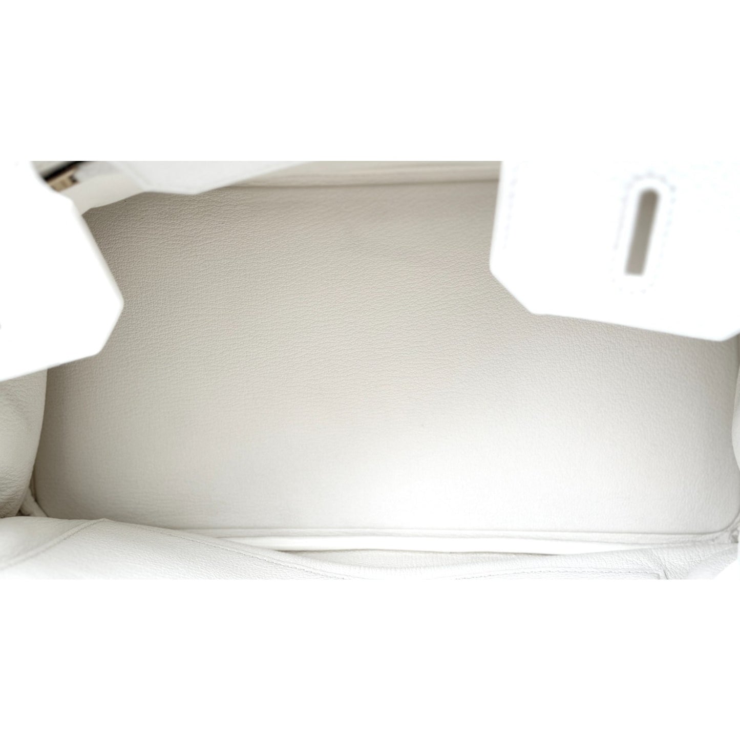 Hermes Birkin 30 White Blanc Togo Leather Gold Hardware Handbag