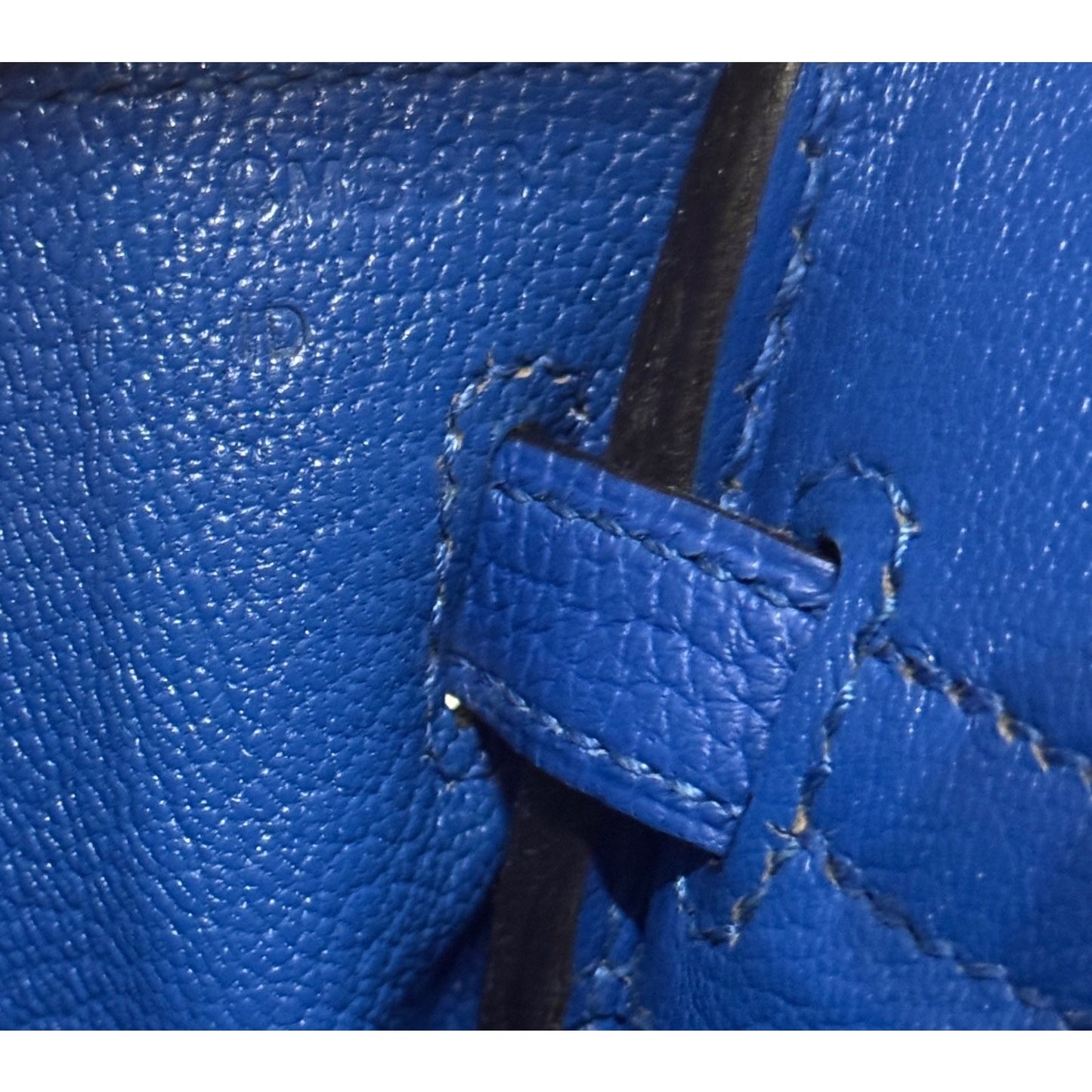 Hermes Birkin 25 Blue Zellige Togo Leather Gold Hardware RARE