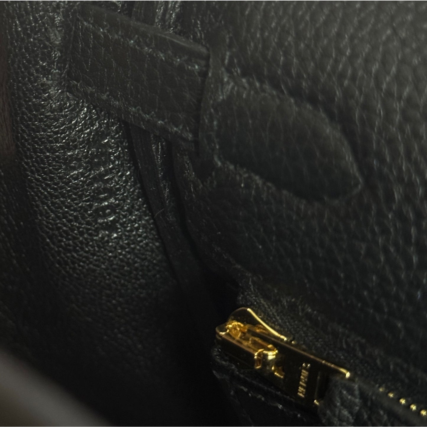 Hermes Kelly 25 Black Noir Togo Leather Gold Hardware RARE