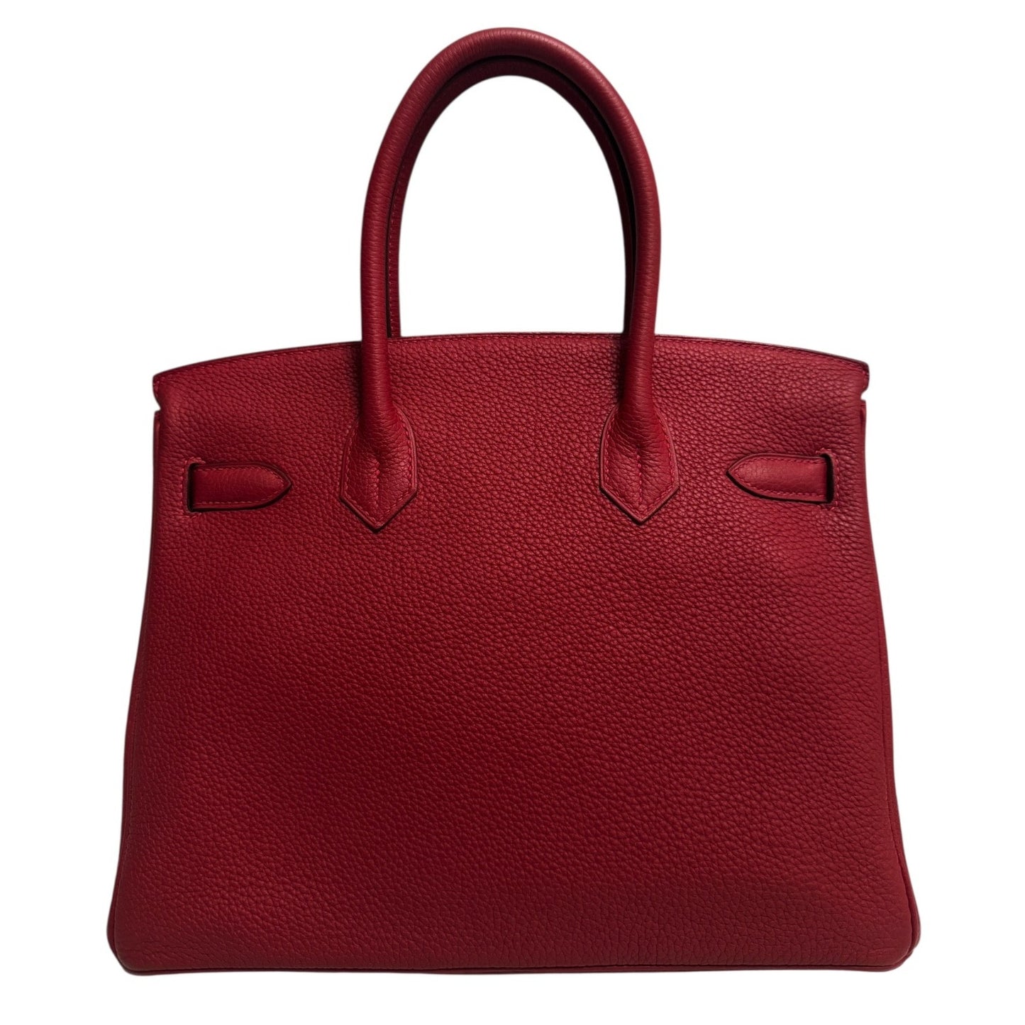 Hermes Birkin 30 Verso Rouge Casaque & Rouge H Togo Leather Palladium Hardware