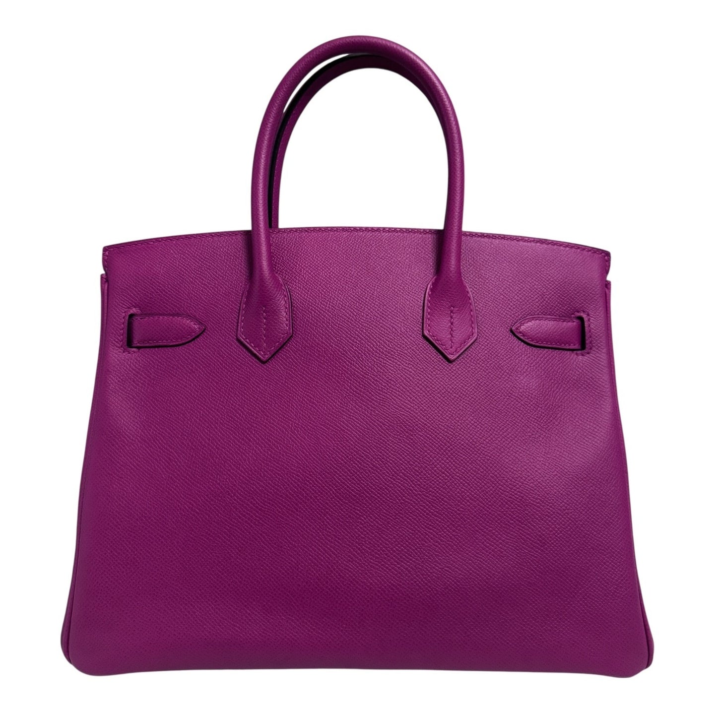 Hermes Birkin 30 Rose Pourpre Pink Purple Epsom Leather Palladium Hardware RARE