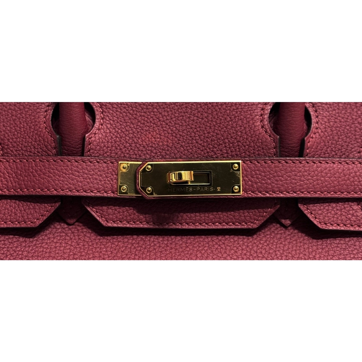 Hermes Birkin 30 Rouge Grenat Red Togo Leather Gold Hardware