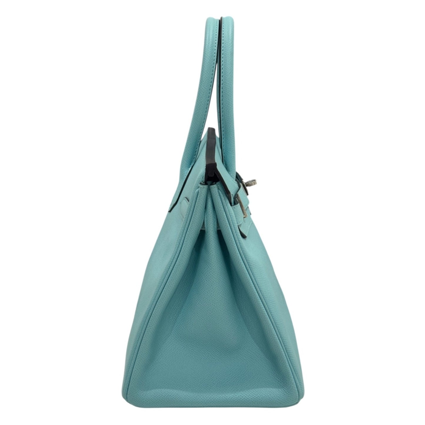 Hermes Birkin 30 Blue Atoll Epsom Leather Palladium Hardware