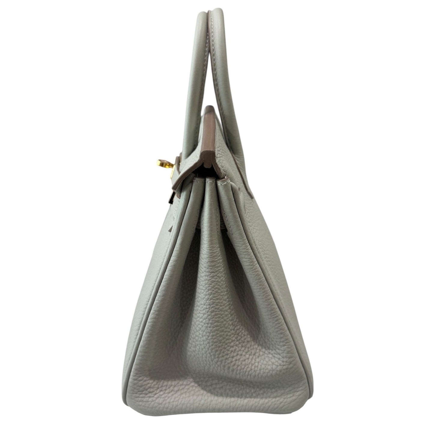 Hermes Birkin 25 Gris Perle Pearl Gray Togo Leather Gold Hardware
