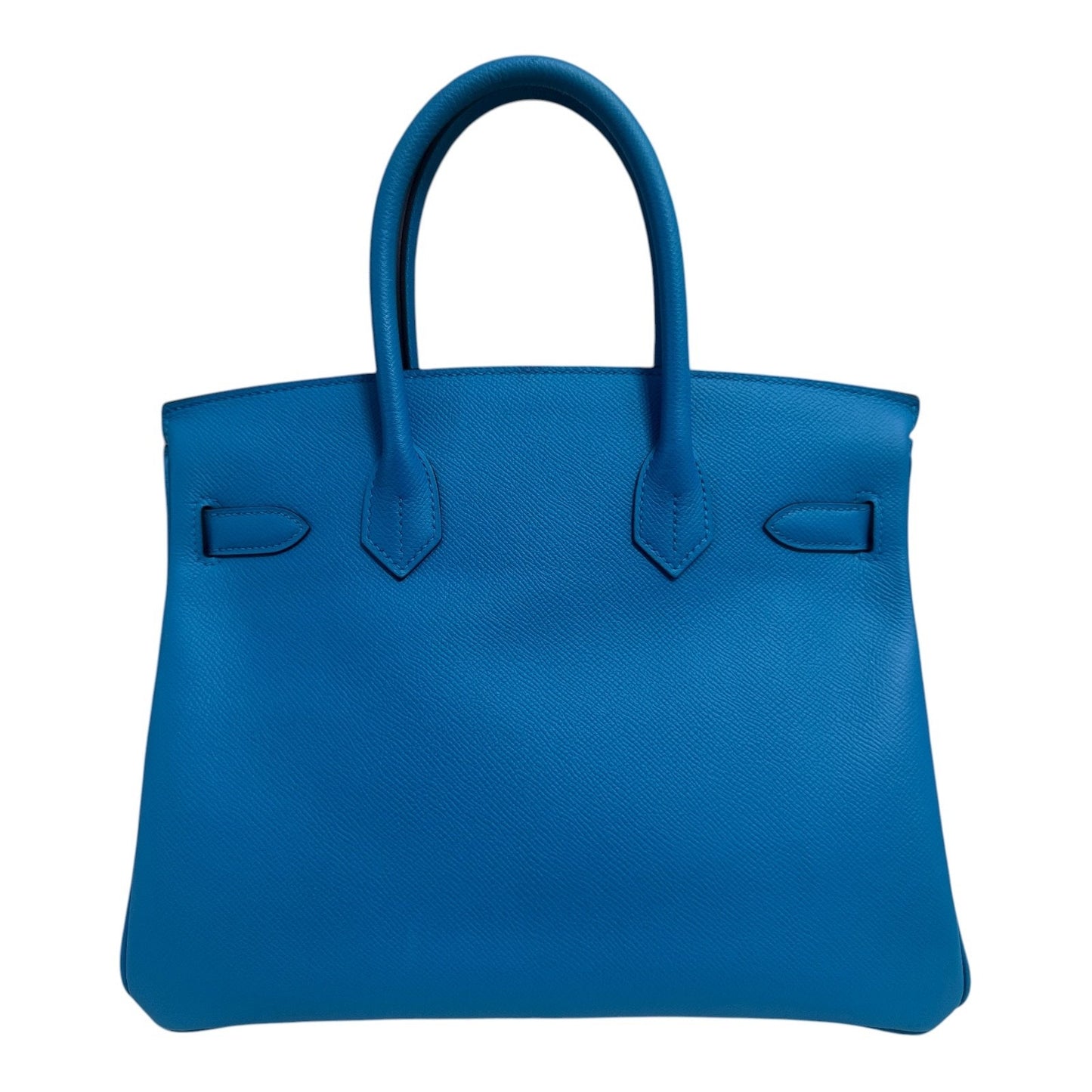 Hermes Birkin 30 Blue Zanzibar Bleu Epsom Leather Gold Hardware