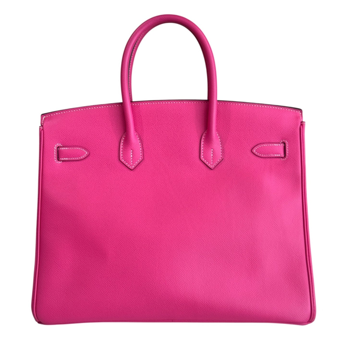 Hermes Birkin 35 Rose Tyrien Pink Epsom Leather Palladium Hardware RARE