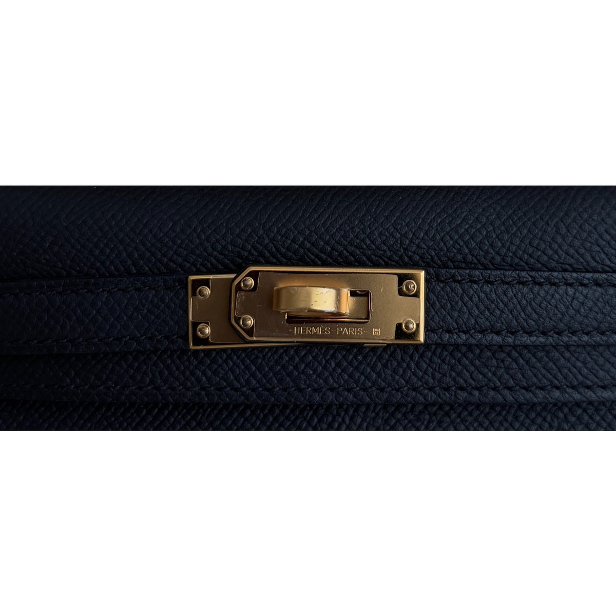 Hermes Kelly Mini 20 Black Noir Epsom Leather Gold Hardware