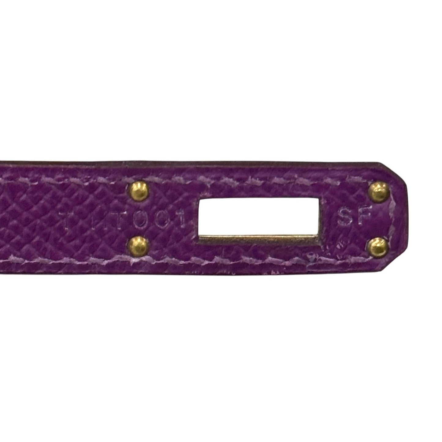 Hermes Kelly 25 Sellier Anemone Purple Epsom Leather Gold Hardware RARE