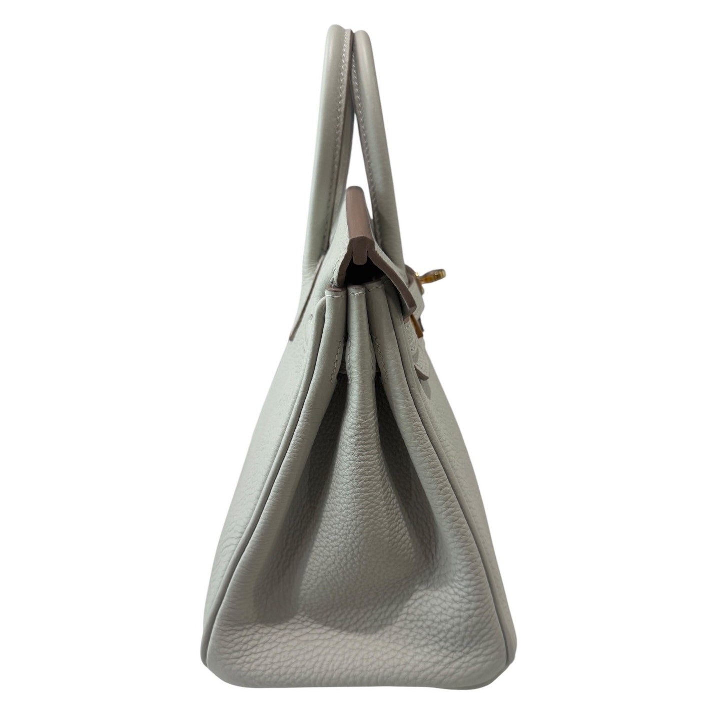 Hermes Birkin 25 Gris Perle Pearl Gray Togo Leather Gold Hardware