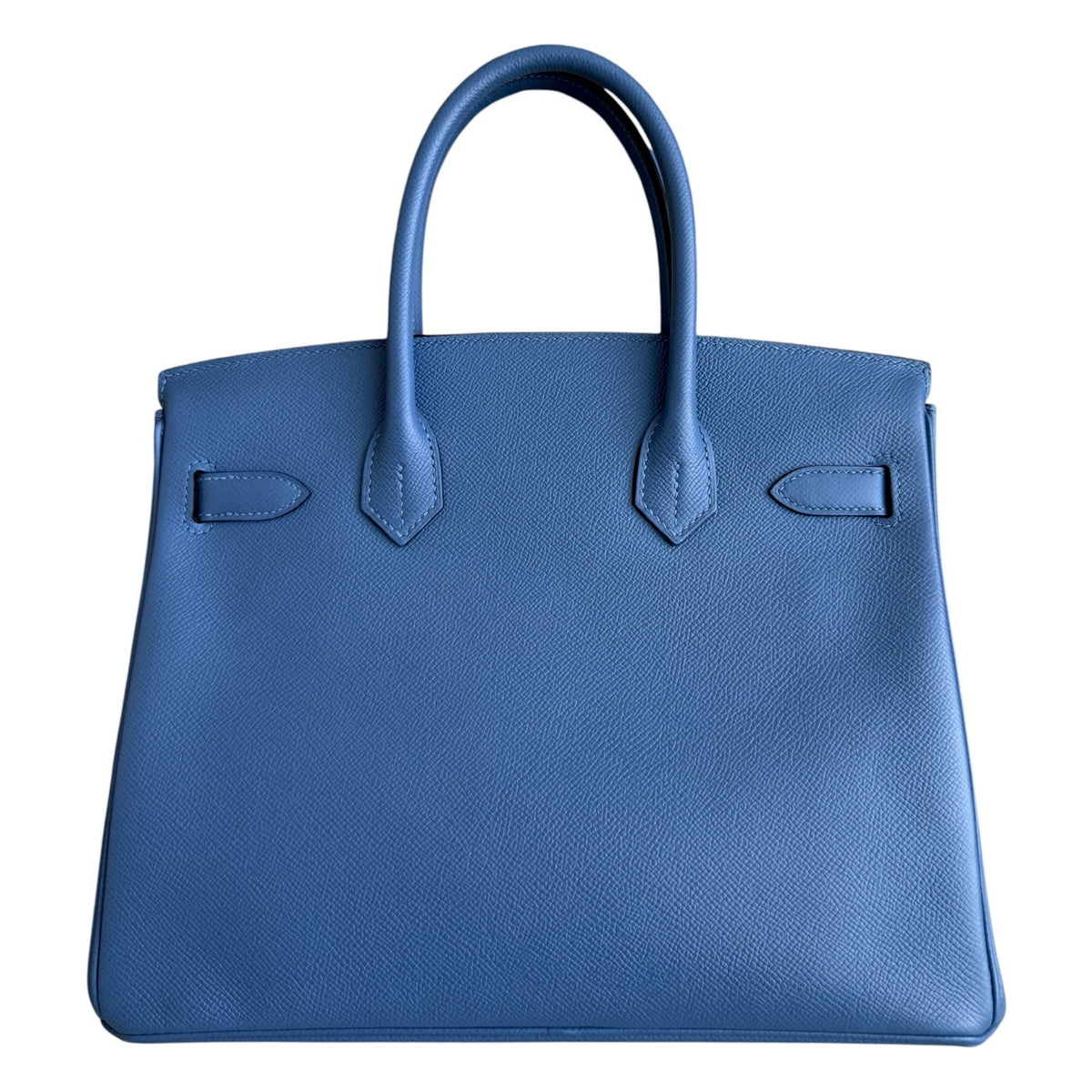Hermes Birkin 30 Blue Azure Epsom Leather Palladium Hardware Rare