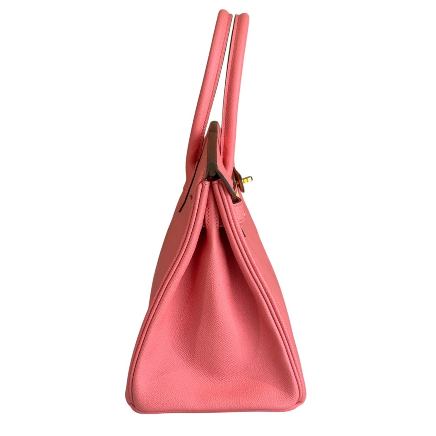 Hermes Birkin 30 Flamingo Pink Epsom Leather Gold Hardware Handbag RARE