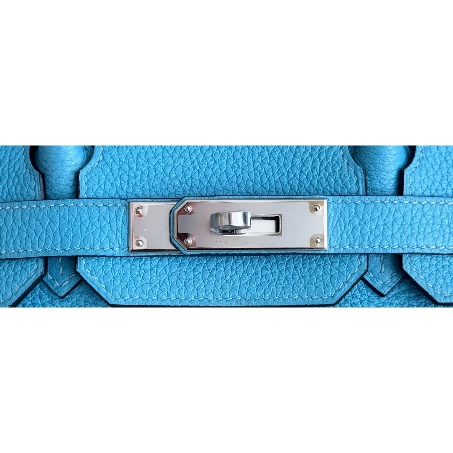 Hermes Birkin 30 Bleu du Nord Blue Togo Leather Palladium Hardware Rare