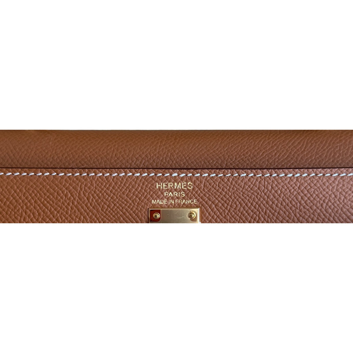 Hermes Kelly 25 Sellier Gold Tan Epsom Leather Gold Hardware