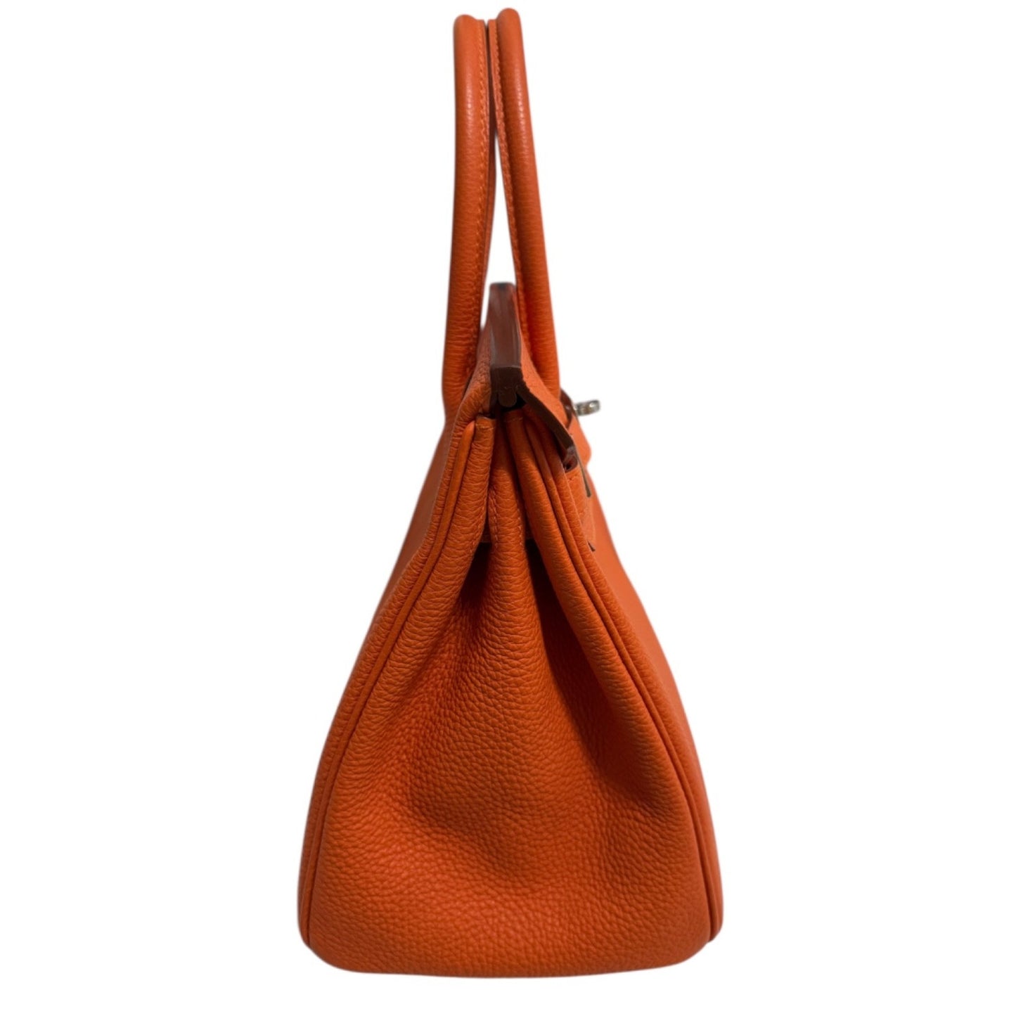 Hermes Birkin 30 Orange Togo Leather Gold Hardware