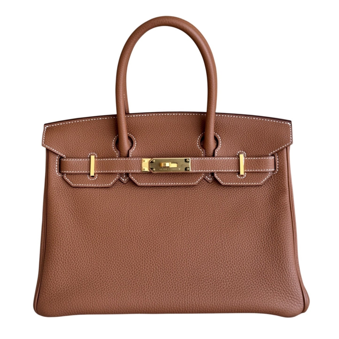 Hermes Birkin 30 Gold Tan Togo Leather Gold Hardware RARE