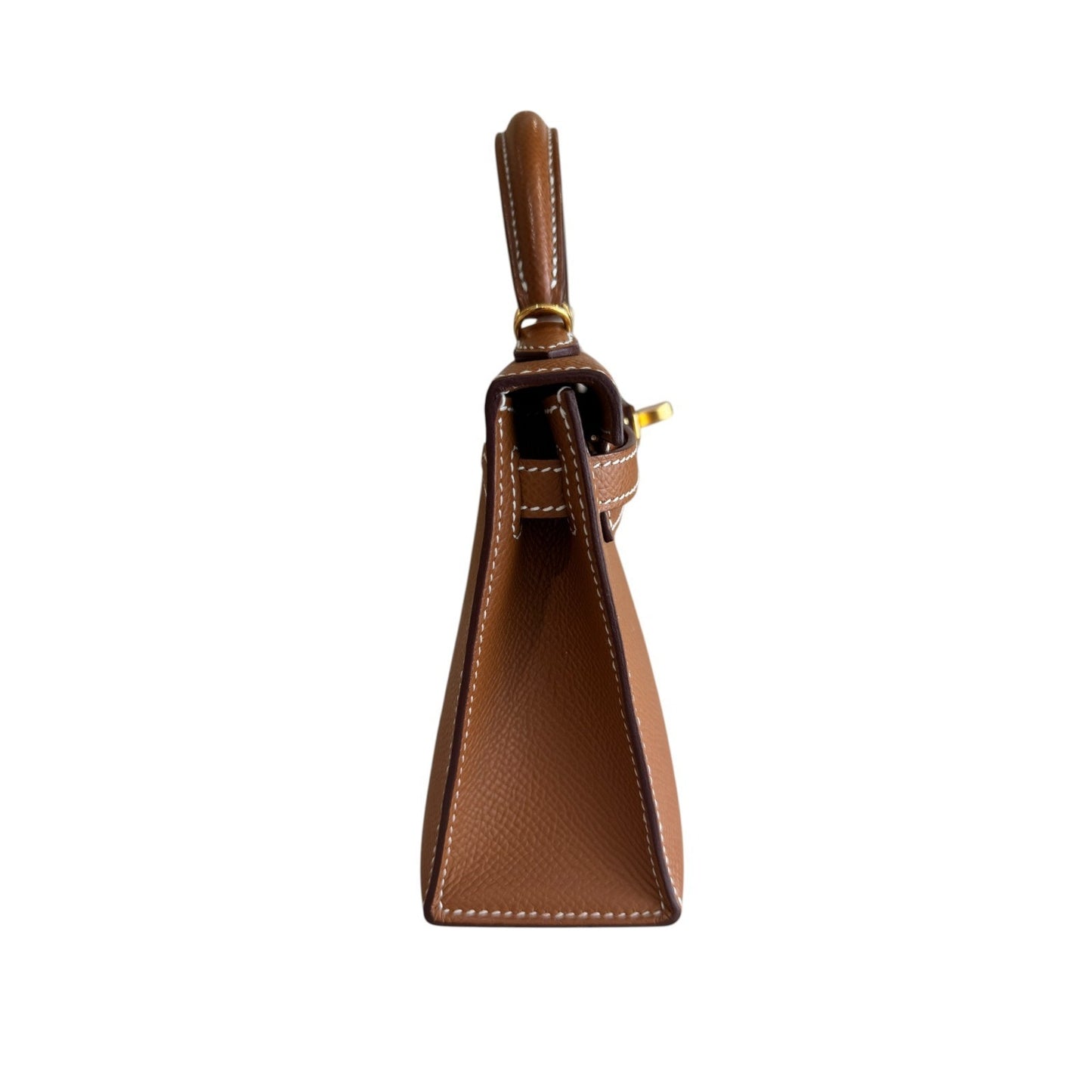 Hermes Kelly Mini 20 Gold Tan Epsom Leather Gold Hardware