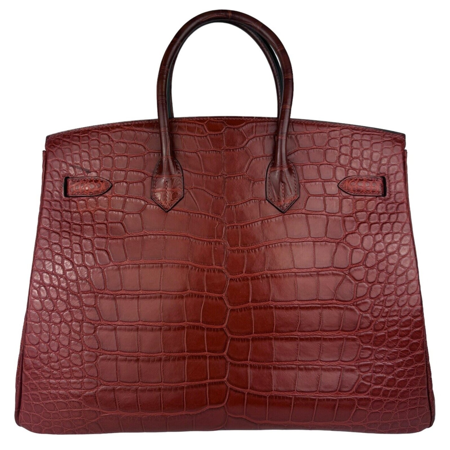 Hermes Birkin 35 Rouge H Red Matte Alligator Gold Hardware