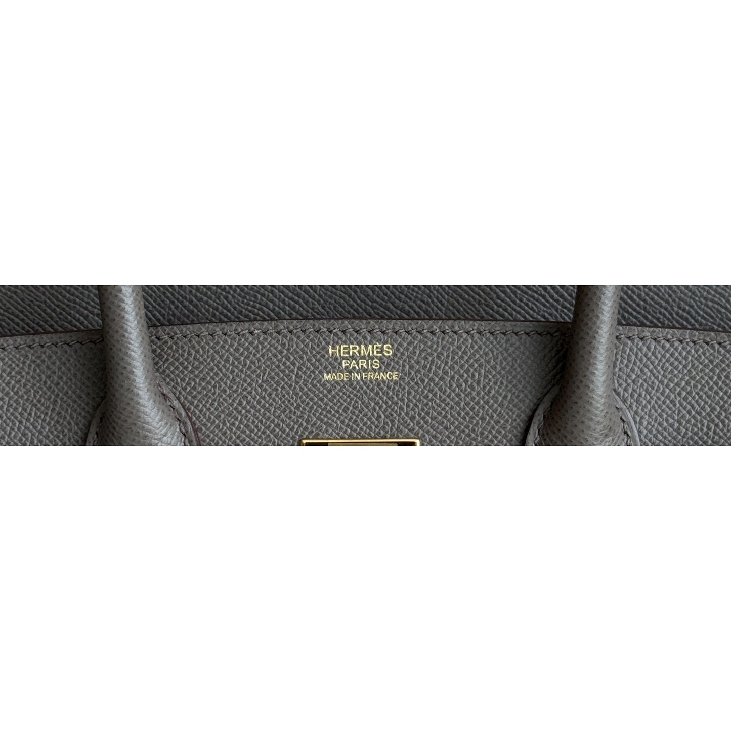 Hermes Birkin 30 Gris Etain Gray Epsom Leather Gold Hardware