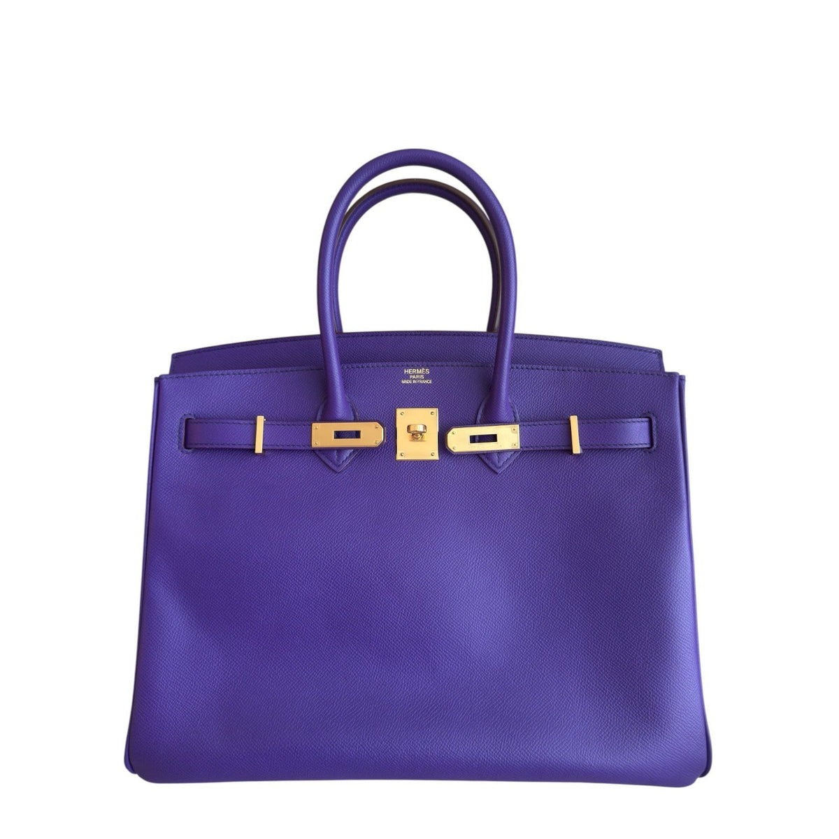 Hermes Birkin 35 Crocus Purple Epsom Leather Gold Hardware RARE