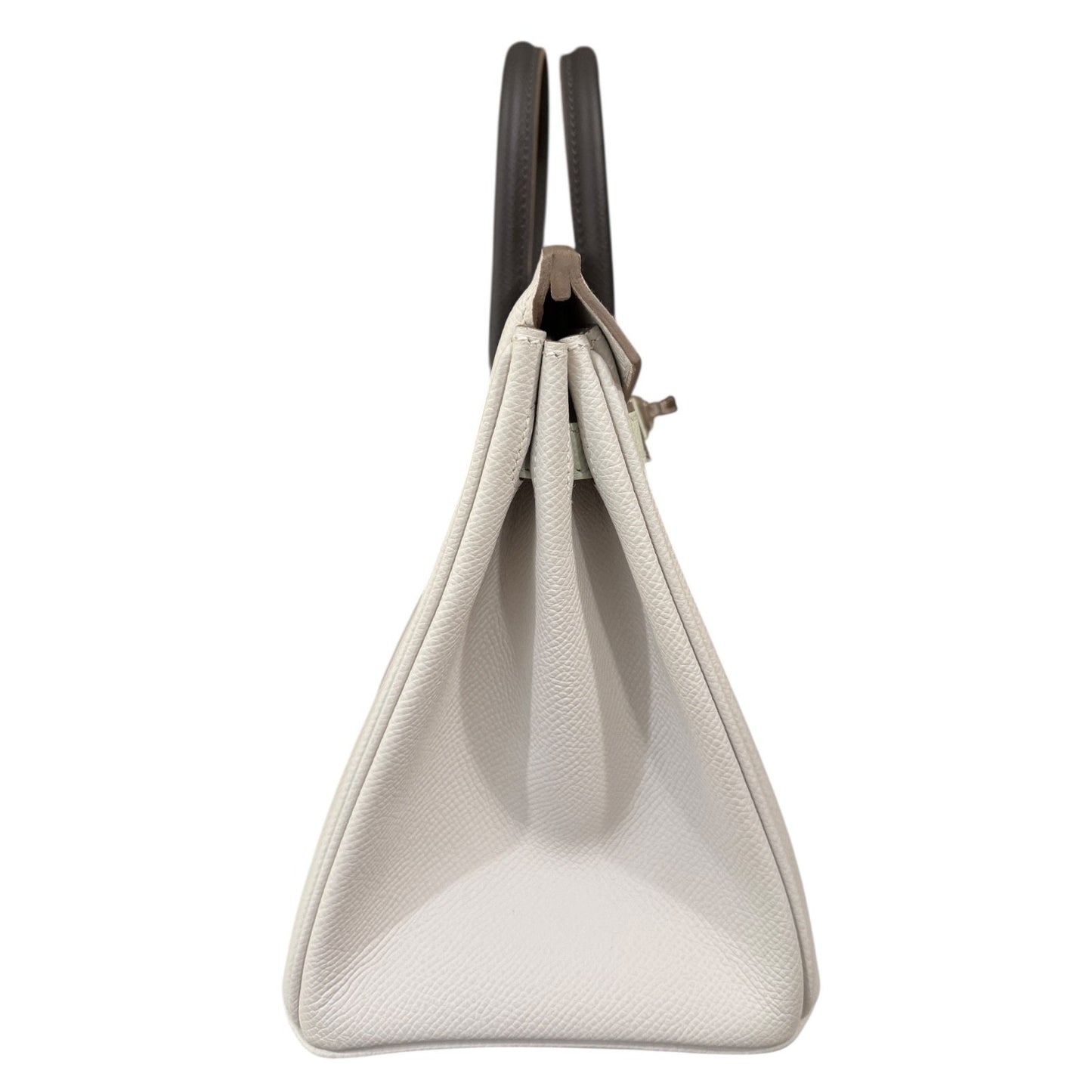 Hermes Birkin 25 Tri Color Gris Pale Vert Fizz Graphite Gray Epsom Palladium