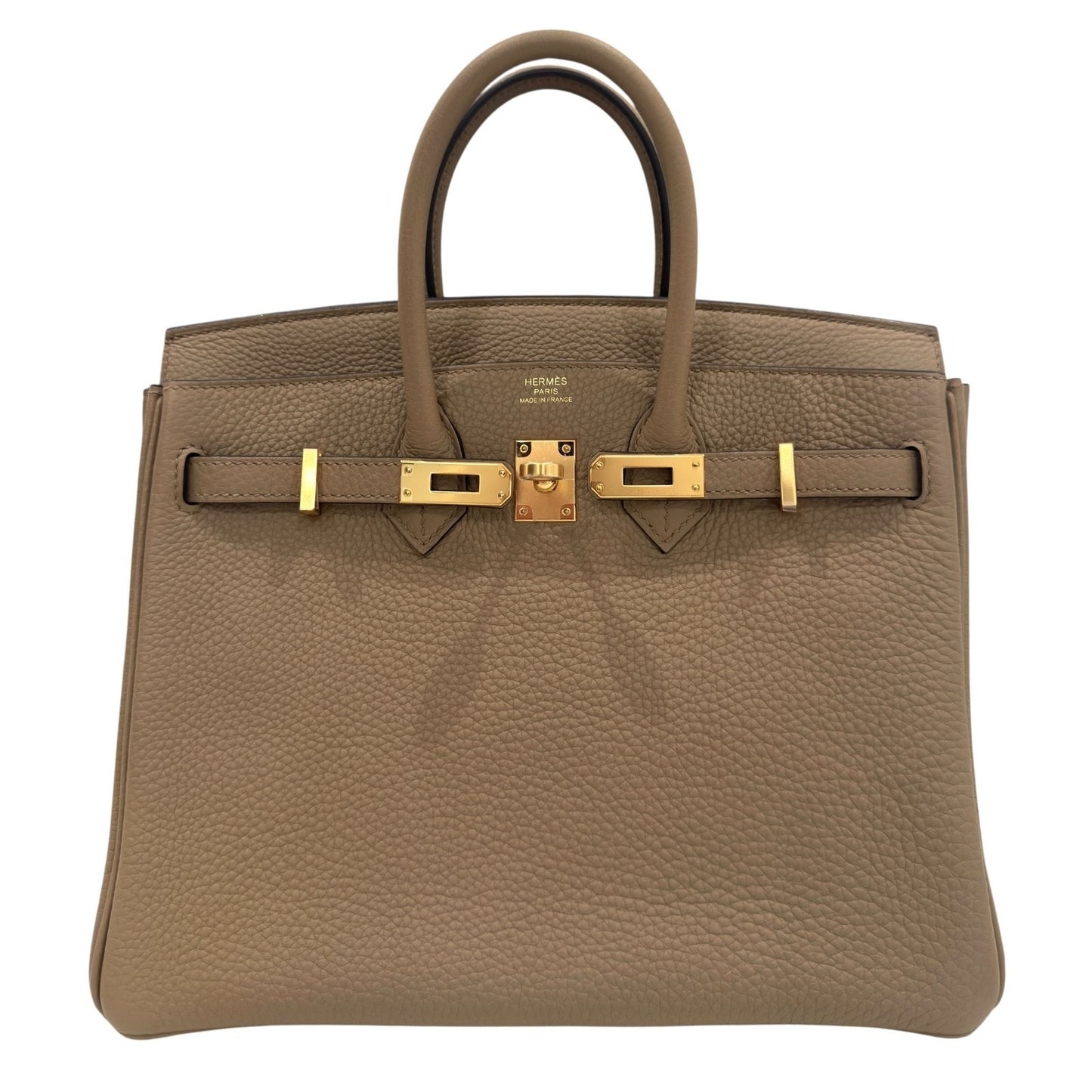 Hermes Birkin 25 Beige Marfa Togo Leather Gold Hardware NEW