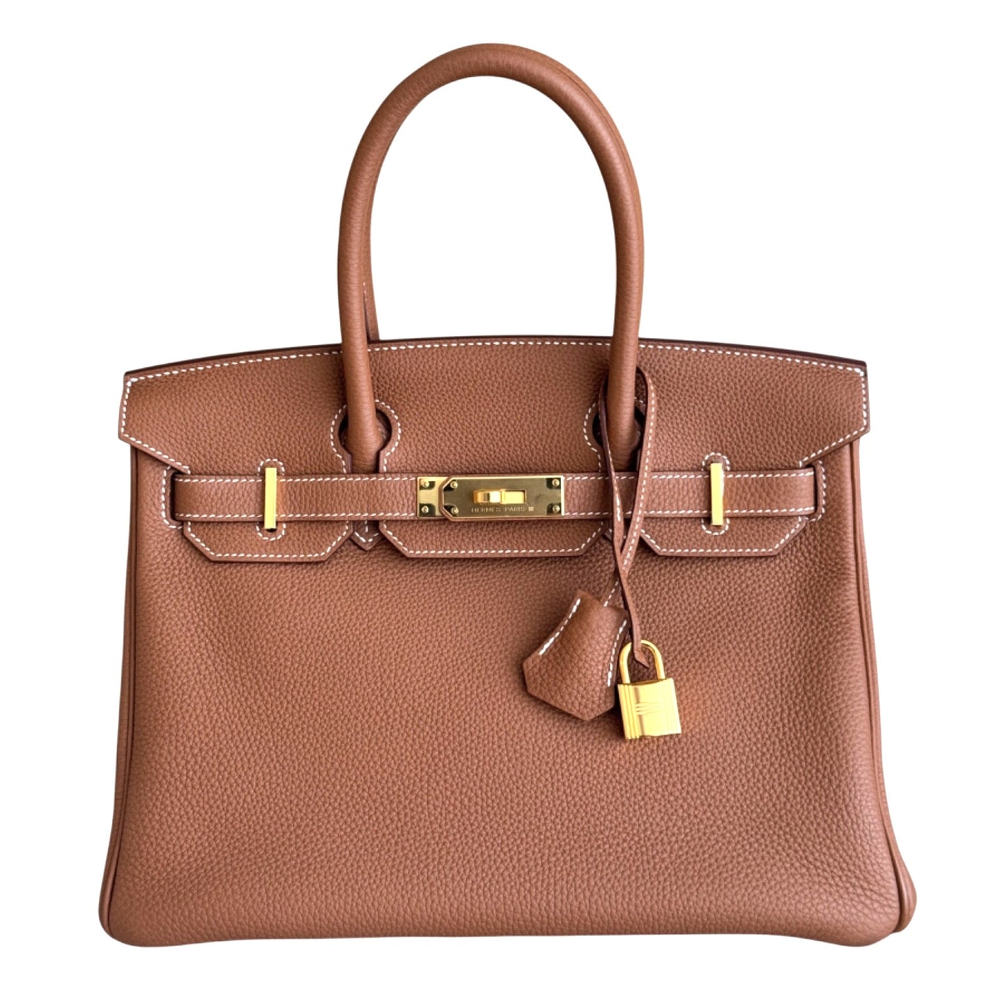 Hermes Birkin 30 Gold Tan Togo Leather Gold Hardware RARE