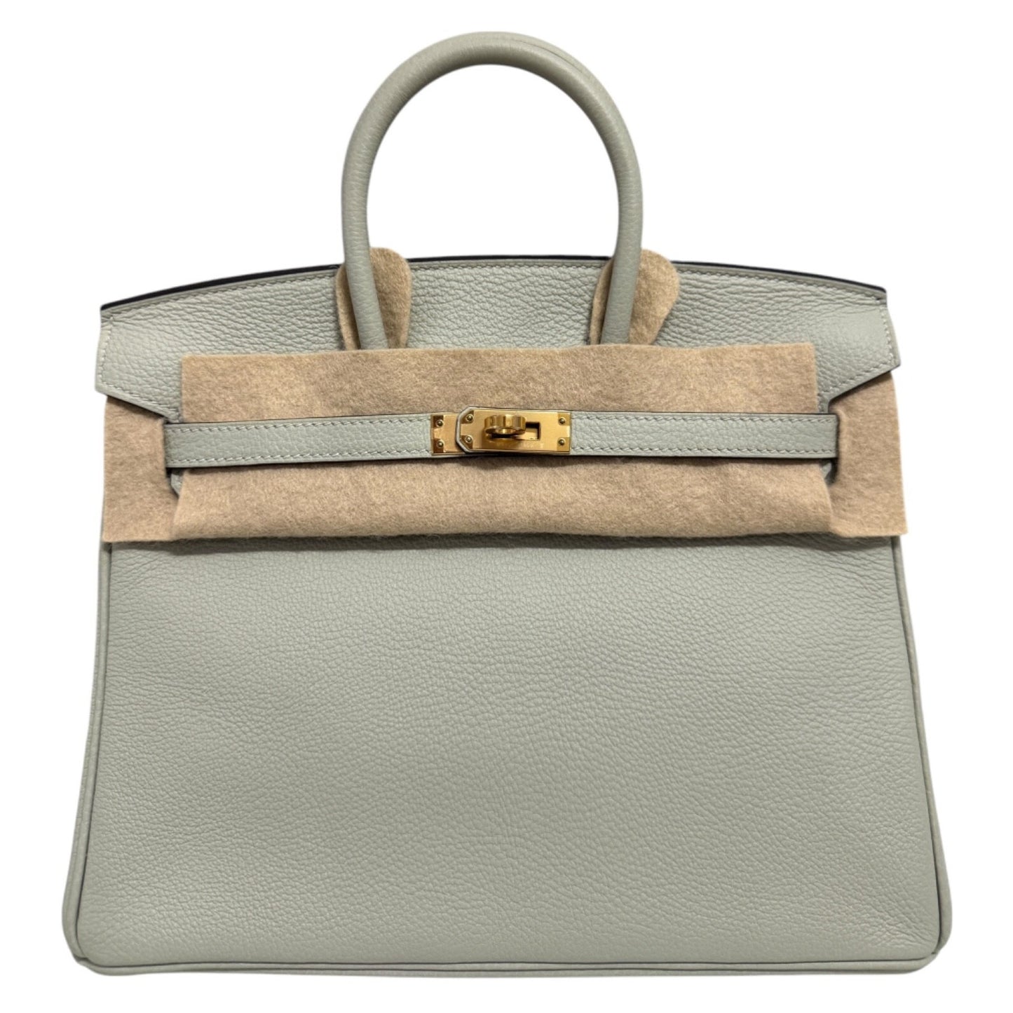 Hermes Birkin 25 Gris Neve Gray Grey Togo Leather Gold Hardware Handbag