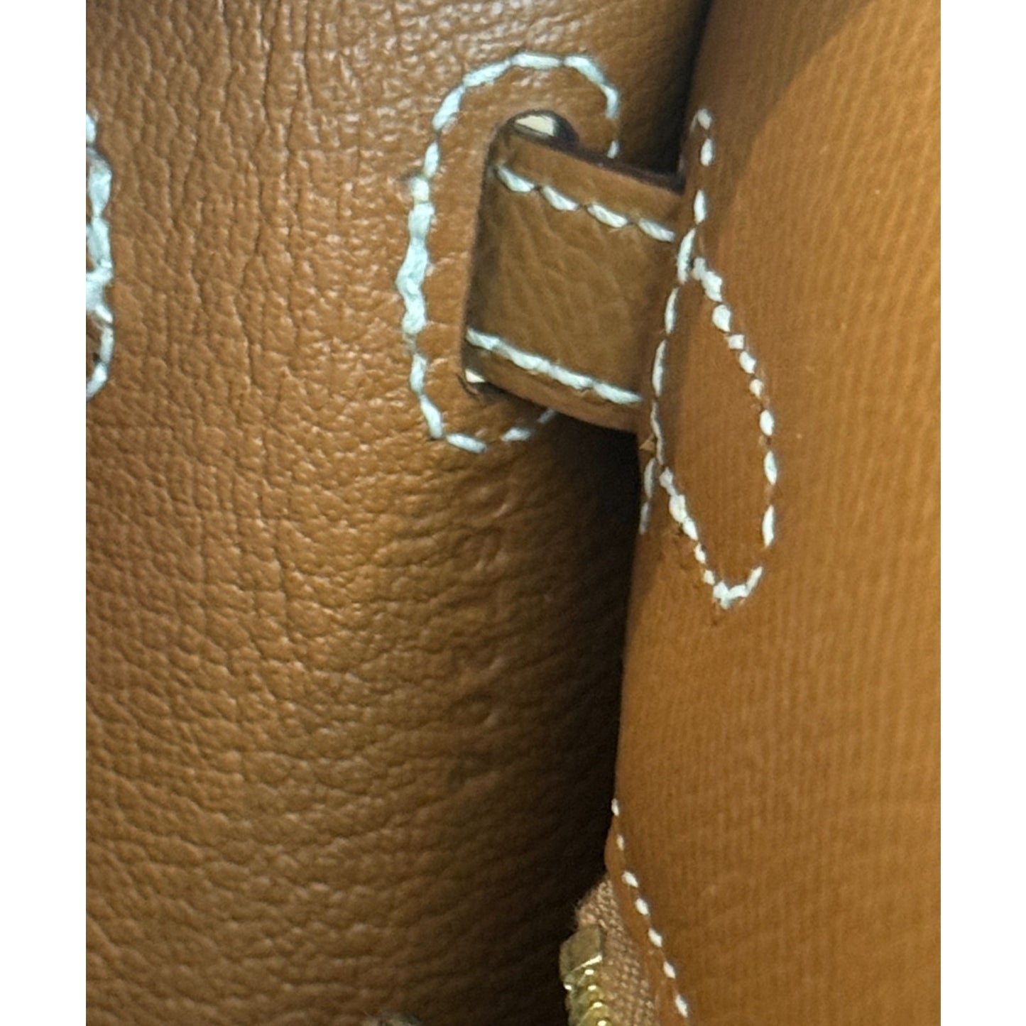 Hermes Kelly 25 Sellier Gold Tan Epsom Leather Gold Hardware