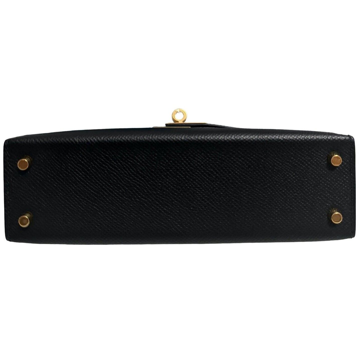 Hermes Kelly Mini 20 Black Noir Epsom Leather Gold Hardware