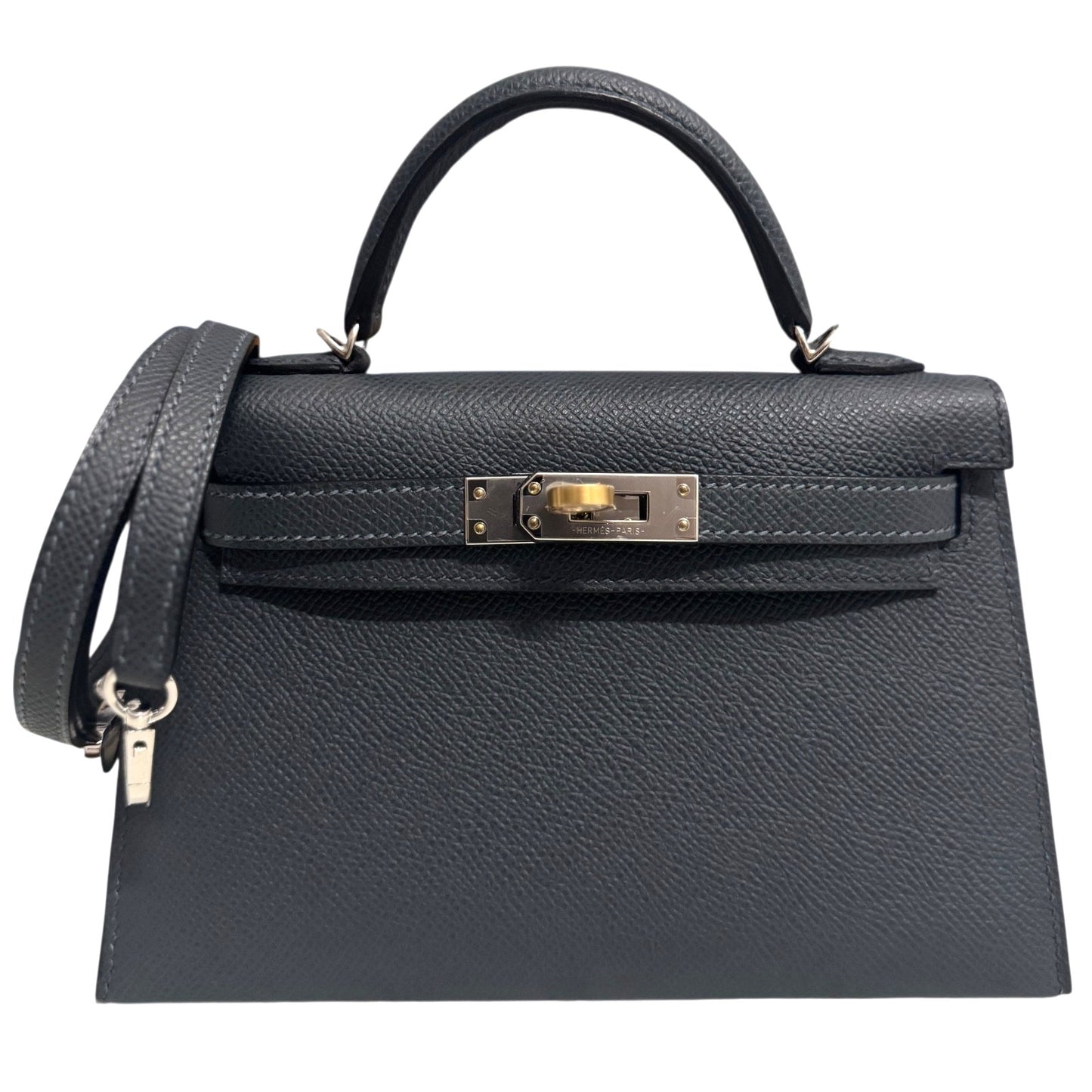 Hermes Kelly Mini 20 BGris Misty Gray Epsom Electrum Gold Palladium Hardware