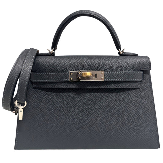 Hermes Kelly Mini 20 BGris Misty Gray Epsom Electrum Gold Palladium Hardware