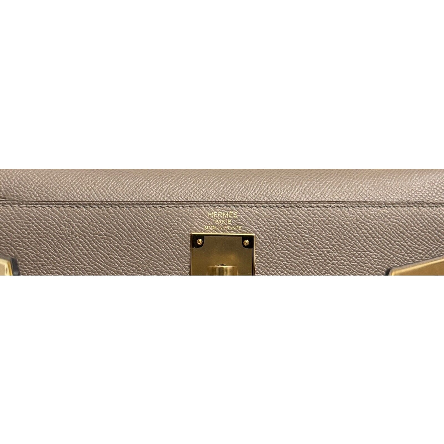 Hermes Kelly 28 Sellier Gris Asphalt Gray Grey Epsom Leather Gold Hardware